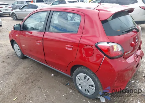 2024 Mitsubishi Mirage Es/Le из США, поврежденный, VIN ML32AUHJ6RH015808
